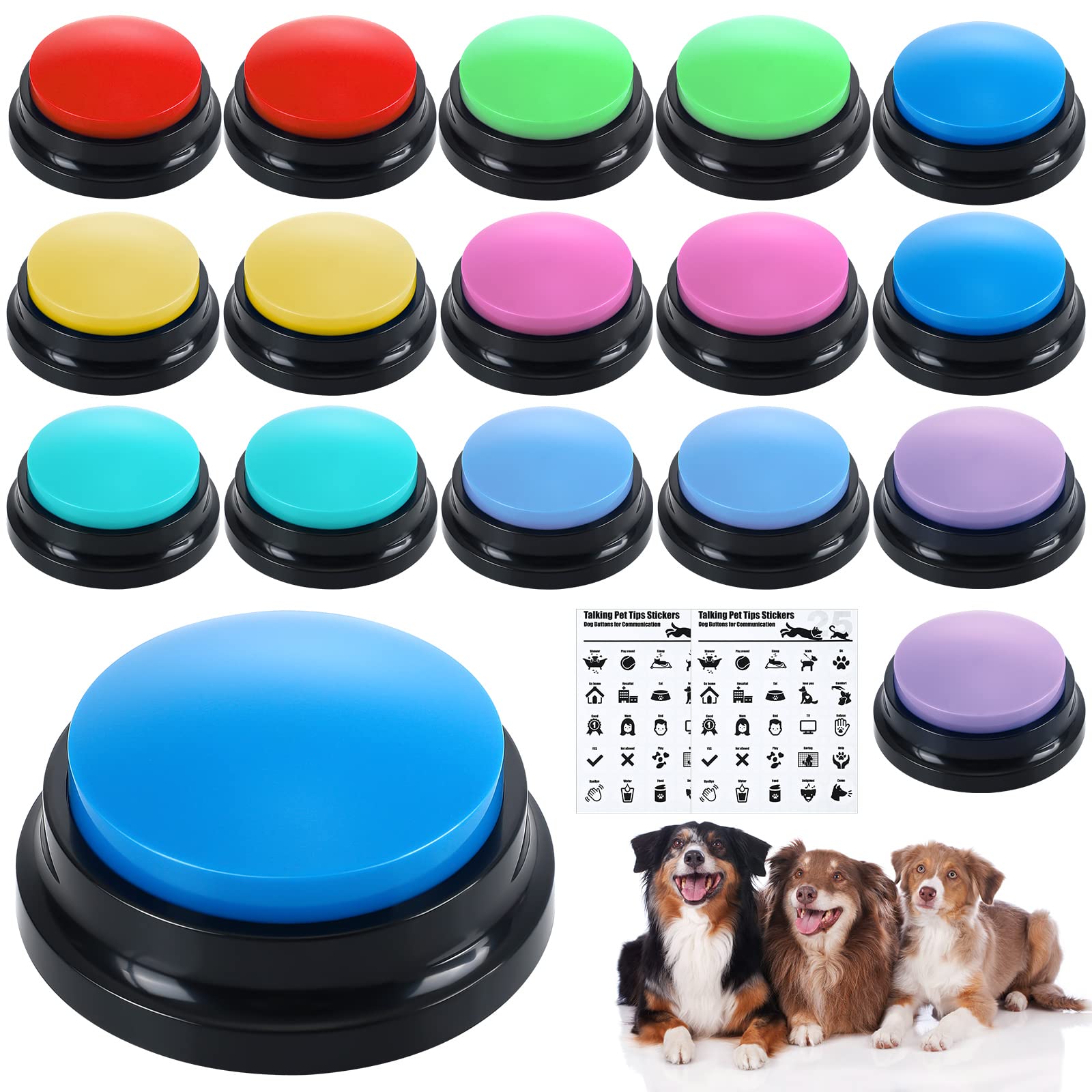 SpeakEasy Pro 16-button master board recordable dog and cat communication set