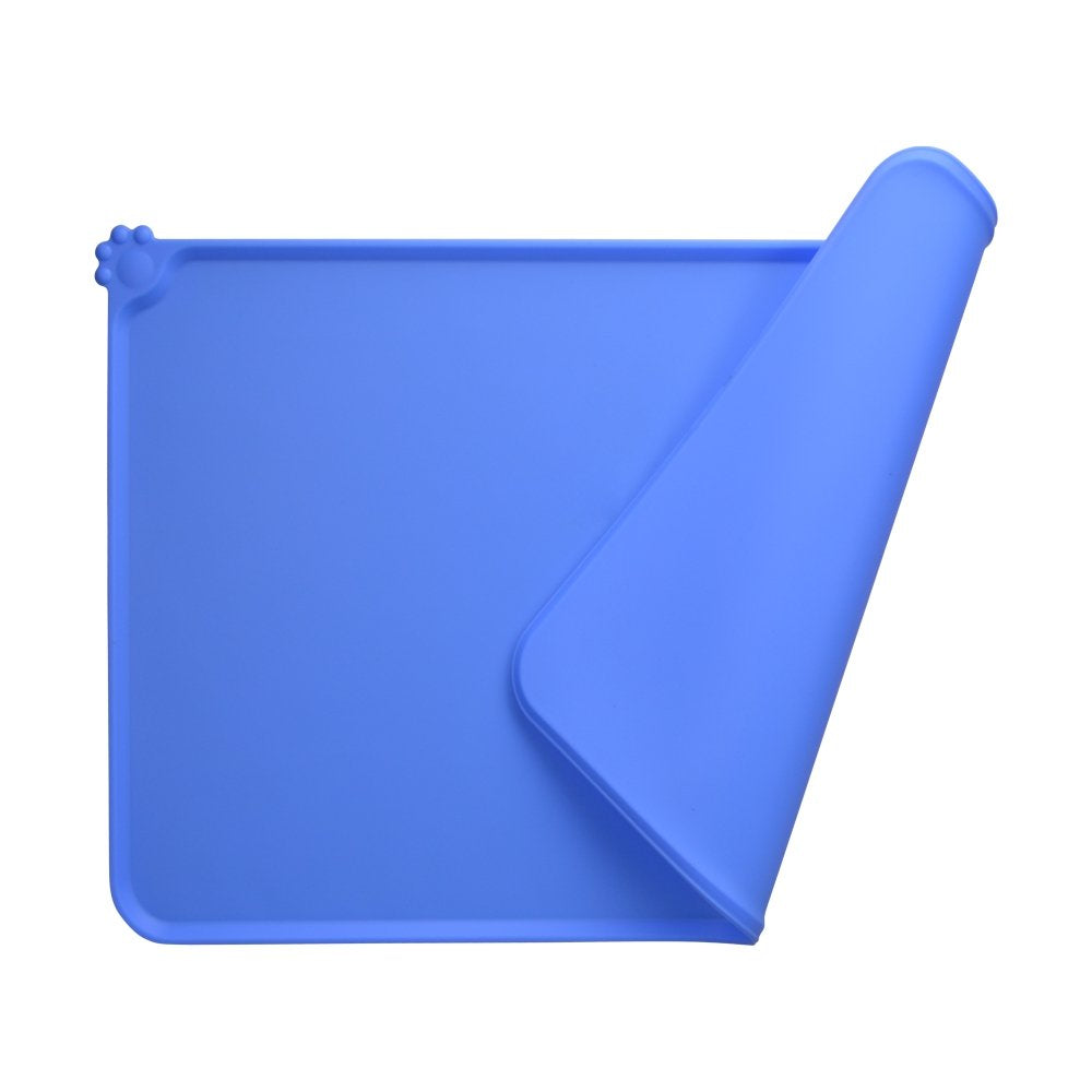 MealMat silicone feeding mat showing raised lip edge and non-slip base