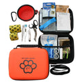 ReefAid pet first aid kit compact water-resistant emergency kit for dogs and cats in red