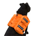 Black Reef Trail Saddle Pack adventure hiking harness with deep side pockets on dog outdoors