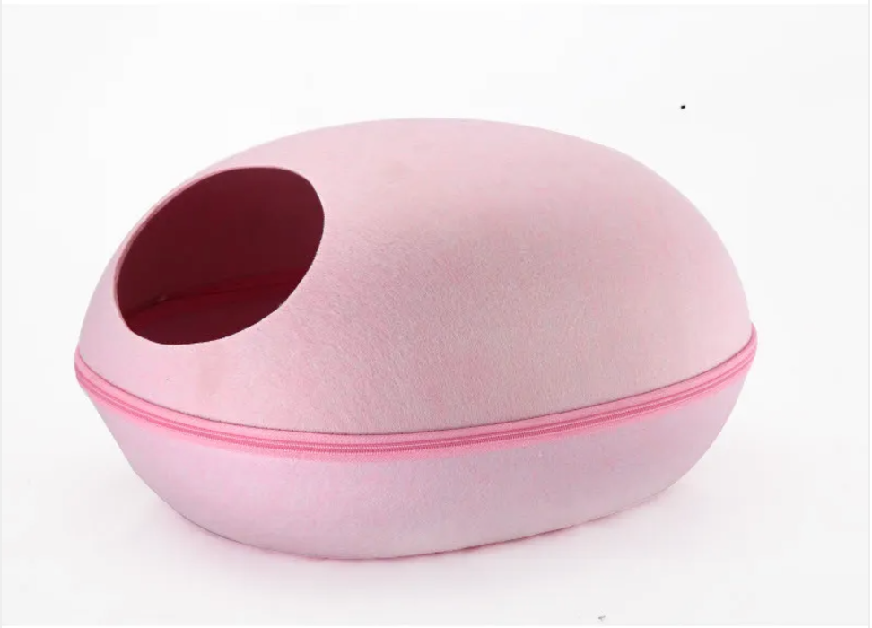 Black Reef Shell Nest — Removable Semi-Enclosed Cat Bed