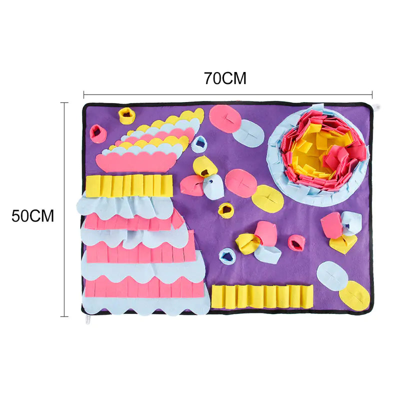 SniffMat non-slip base and terylene fleece construction