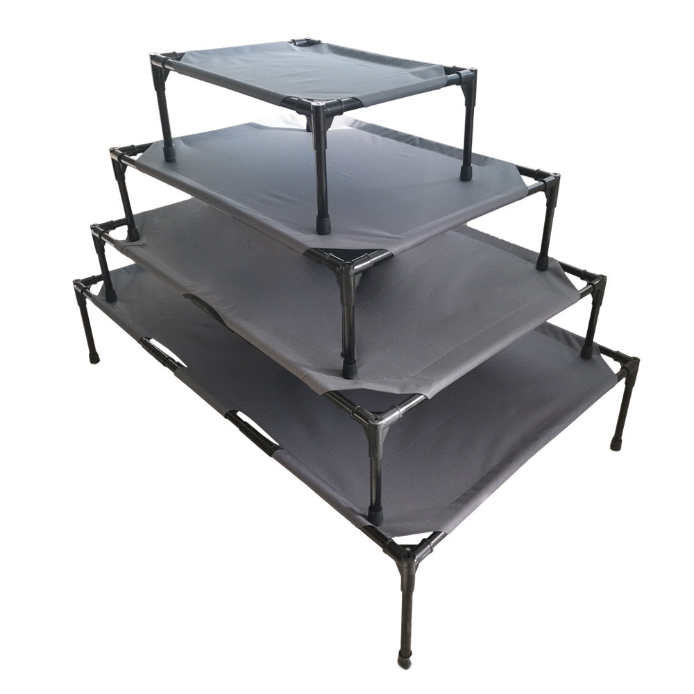 Black Reef Camp Cot — Elevated Outdoor Dog Bed for Camping & Adventure