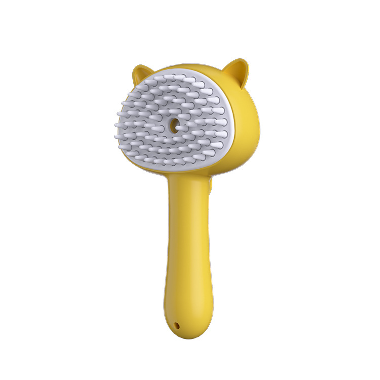 Black Reef Mist Brush — Cat Grooming Brush with Built-In Water Mist