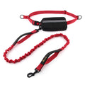 RunFree hands-free bungee running leash dual handle waist leash with reflective stitching