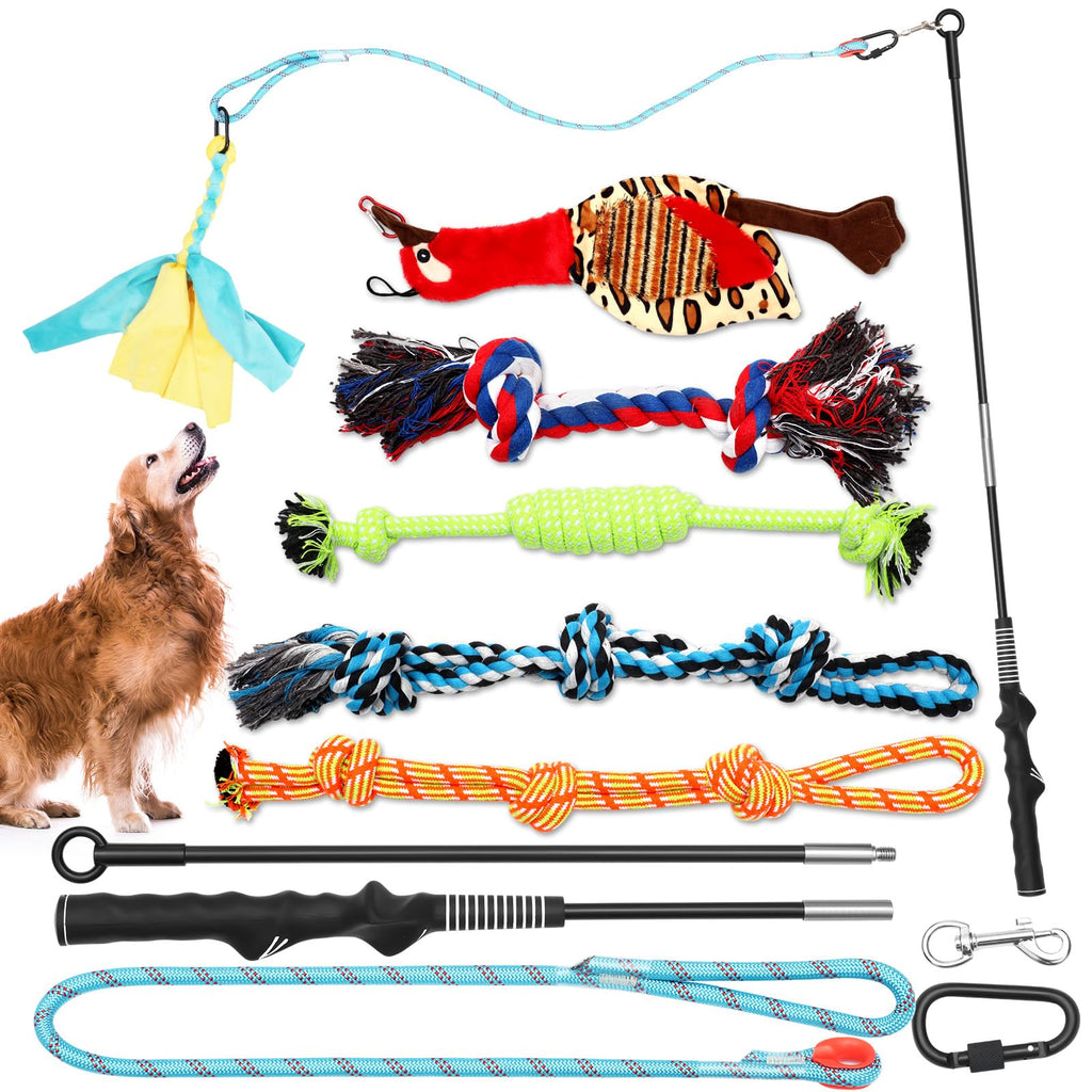 FlirtReef Pro kit showing all 6 lures spread out alongside telescopic wand