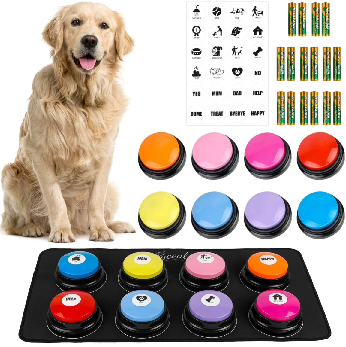 The Smart Pet Pack — WatchPaw 2K Camera + TrackTail GPS + SpeakEasy Pro 16-Button Set