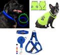 The Night Safety Pack — GlowReef LED Collar + HiVis Vest + Reflective Harness