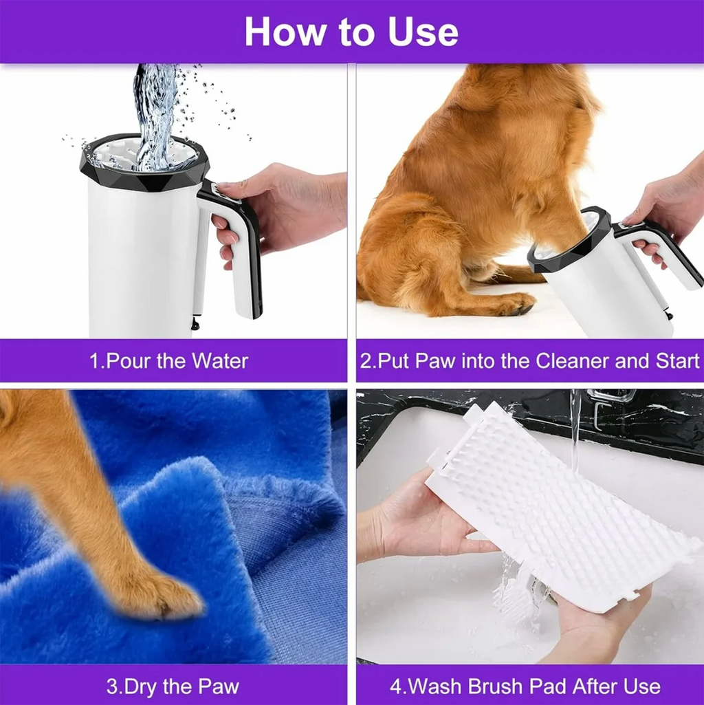 Black Reef MudPaws — Rechargeable Auto Electric Dog Paw Cleaner