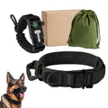TacticalReef Adventure Collar with survival kit paracord bracelet in black large