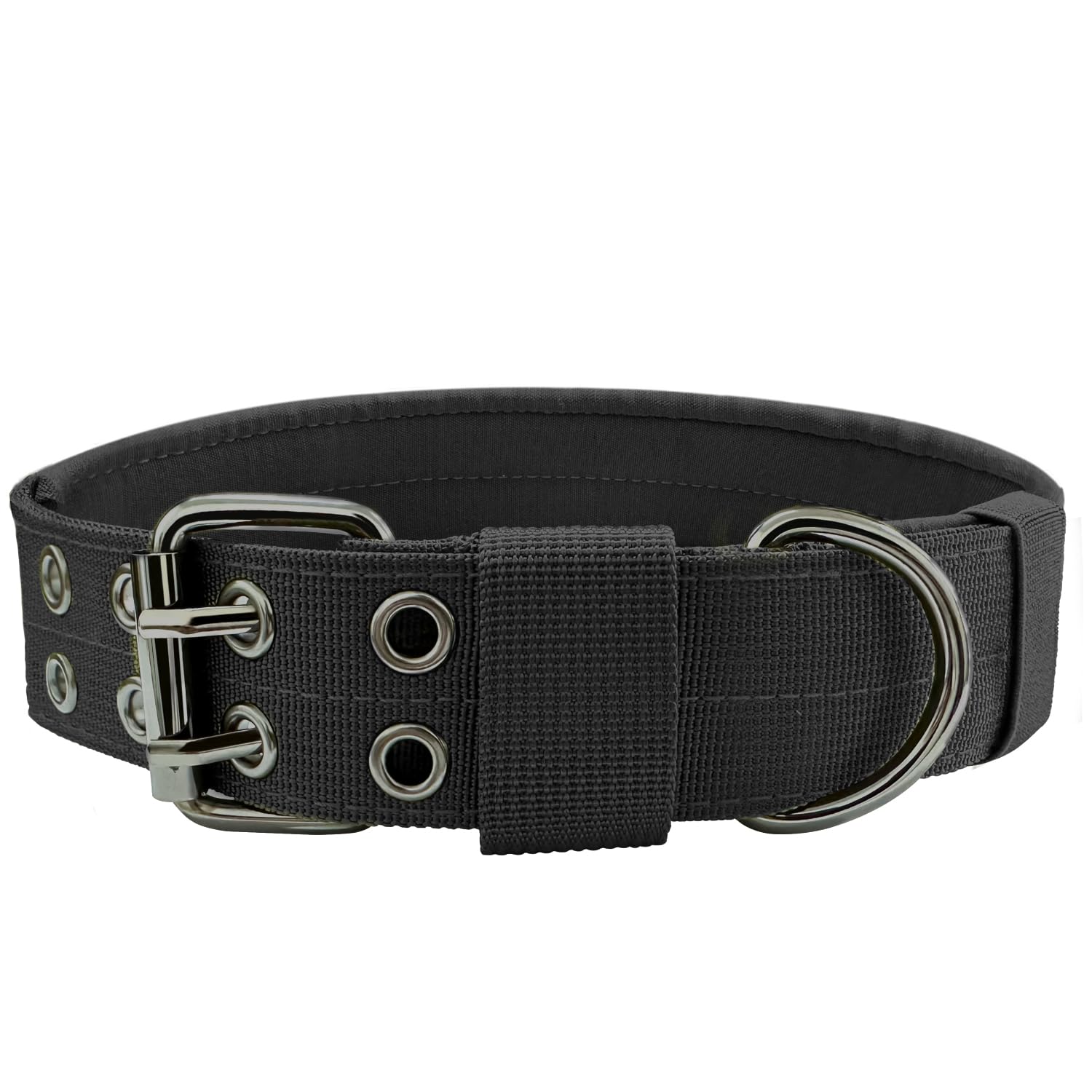 TacticalReef Base collar showing metal buckle and 1000D nylon webbing detail
