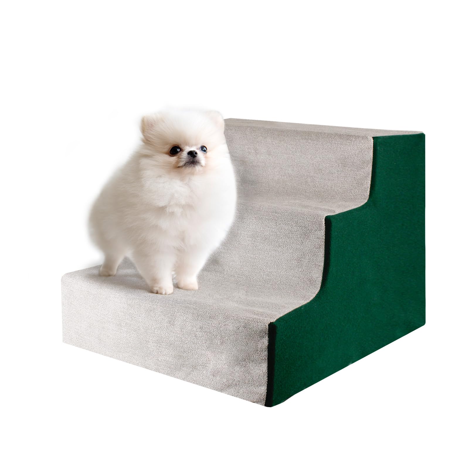 PawStairs 3-step ABS easy-assembly non-slip dog and cat stairs in grey
