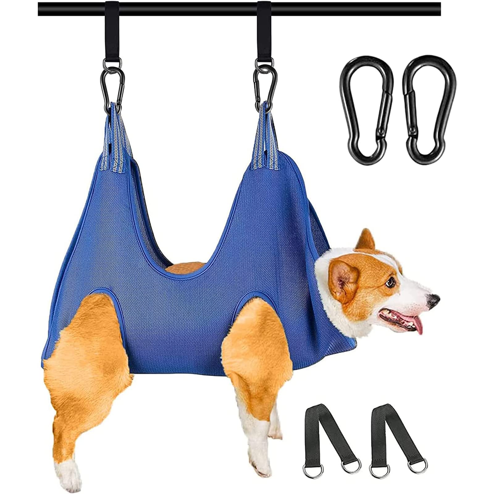 Black Reef Calm Sling — Pet Grooming Hammock for Stress-Free Nail Trims - BLACK REEF PETS