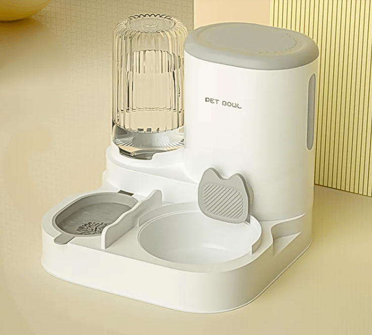 Black Reef Duo Bowl — Stainless Steel Cat Feeder & Water Fountain - BLACK REEF PETS