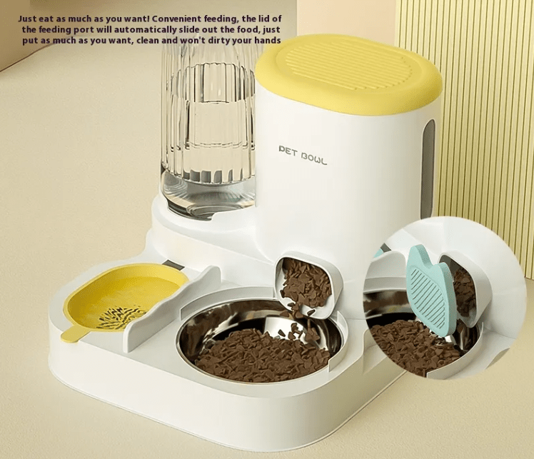Black Reef Duo Bowl — Stainless Steel Cat Feeder & Water Fountain - BLACK REEF PETS