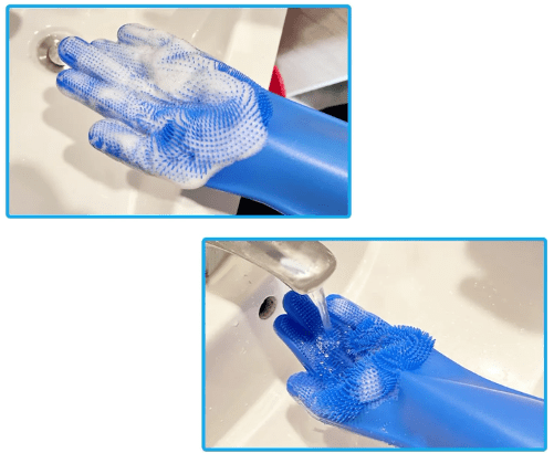 Black Reef Groom Gloves — Five-Finger Silicone Deshedding Pet Grooming Gloves - BLACK REEF PETS