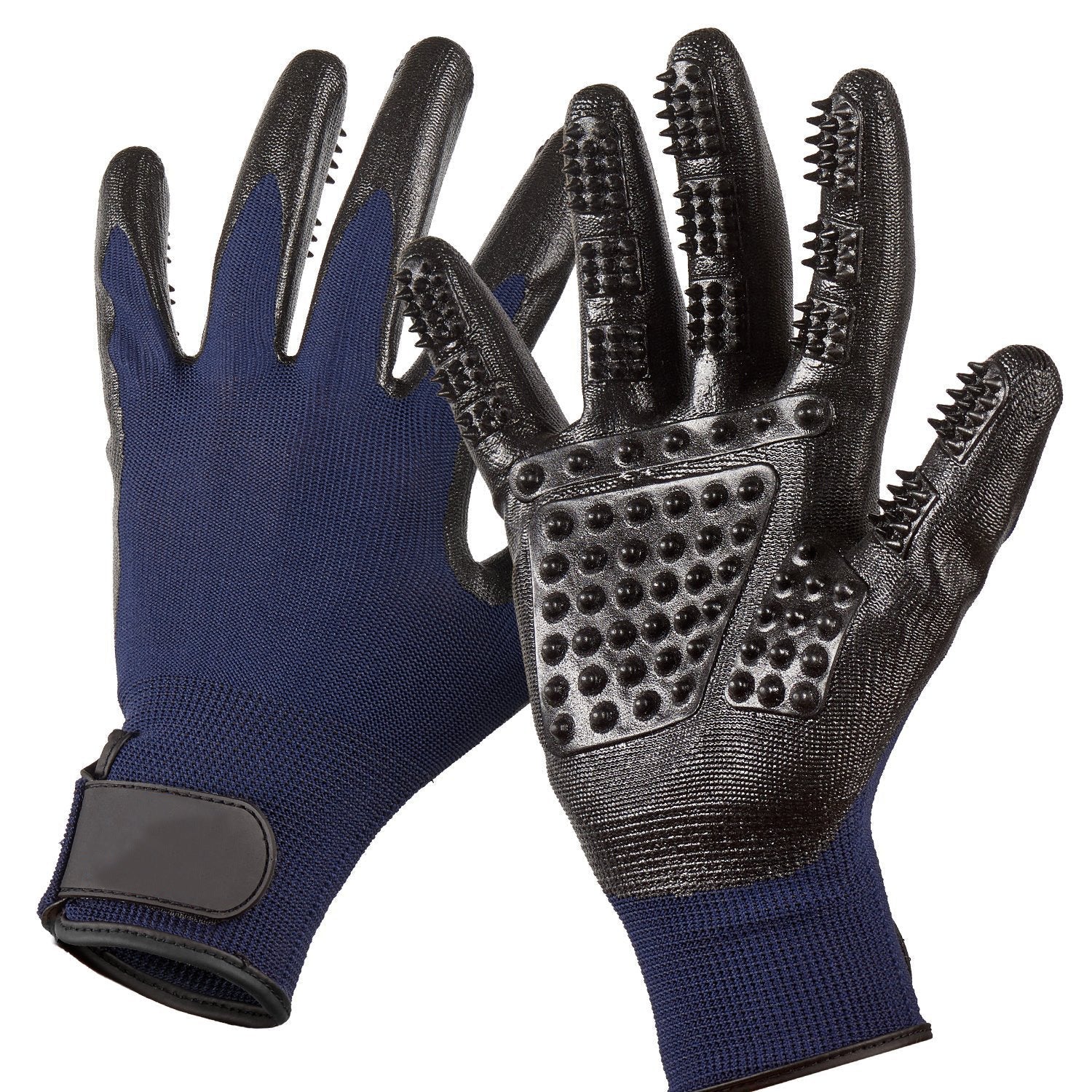 Black Reef Groom Gloves Pro — Cat Bathing & Massage Grooming Gloves - BLACK REEF PETS