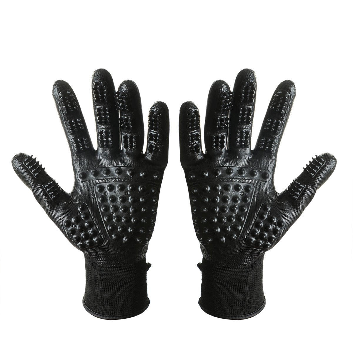 Black Reef Groom Gloves Pro — Cat Bathing & Massage Grooming Gloves - BLACK REEF PETS
