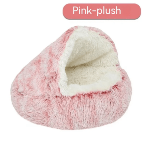 Black Reef Haven Nest — Semi-Enclosed Plush Pet Bed for Dogs & Cats - BLACK REEF PETS