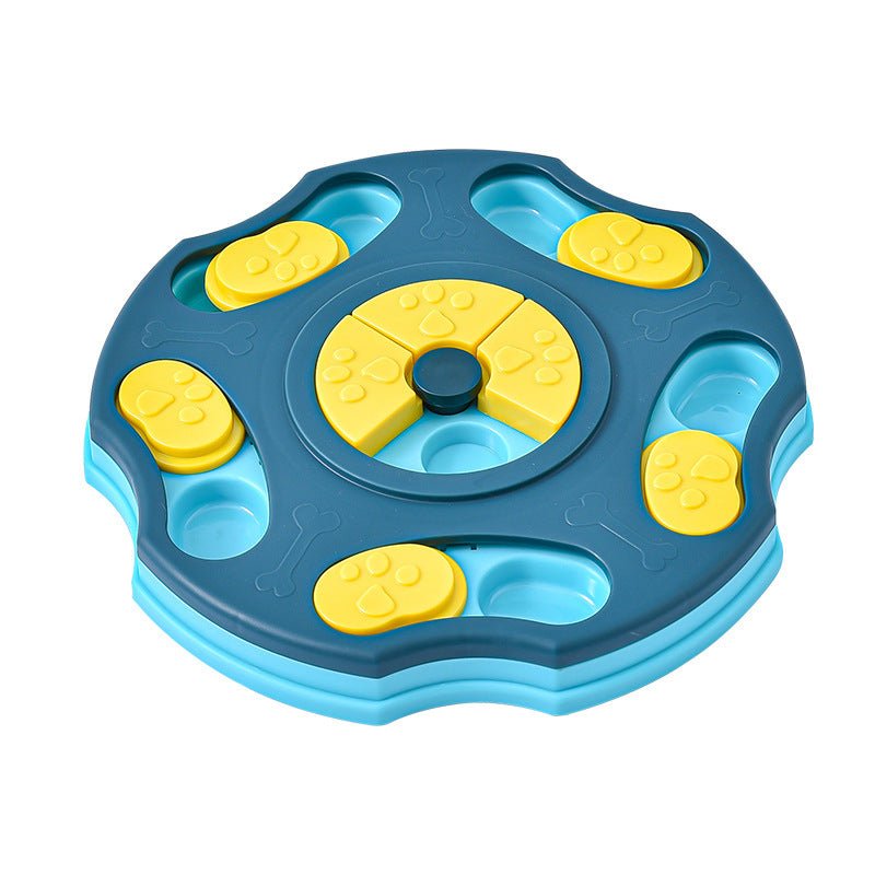 Black Reef IQ Spinner puzzle toy showing spinning disc layers and bone-shaped slider