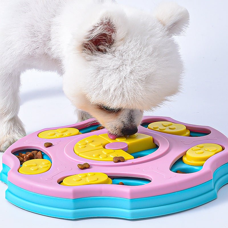 Black Reef IQ Spinner — Multi-Level Interactive Treat Puzzle Toy for Dogs - BLACK REEF PETS