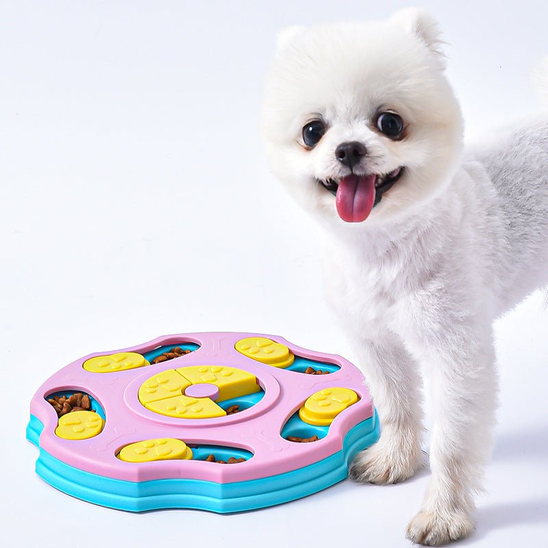 Black Reef IQ Spinner — Multi-Level Interactive Treat Puzzle Toy for Dogs - BLACK REEF PETS