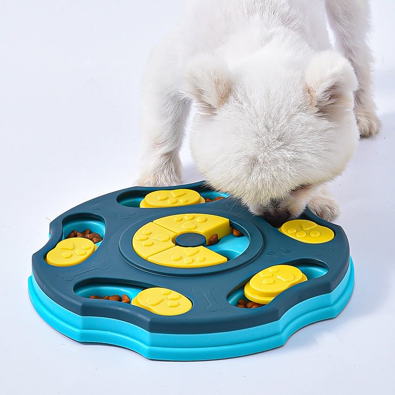 Black Reef IQ Spinner — Multi-Level Interactive Treat Puzzle Toy for Dogs - BLACK REEF PETS