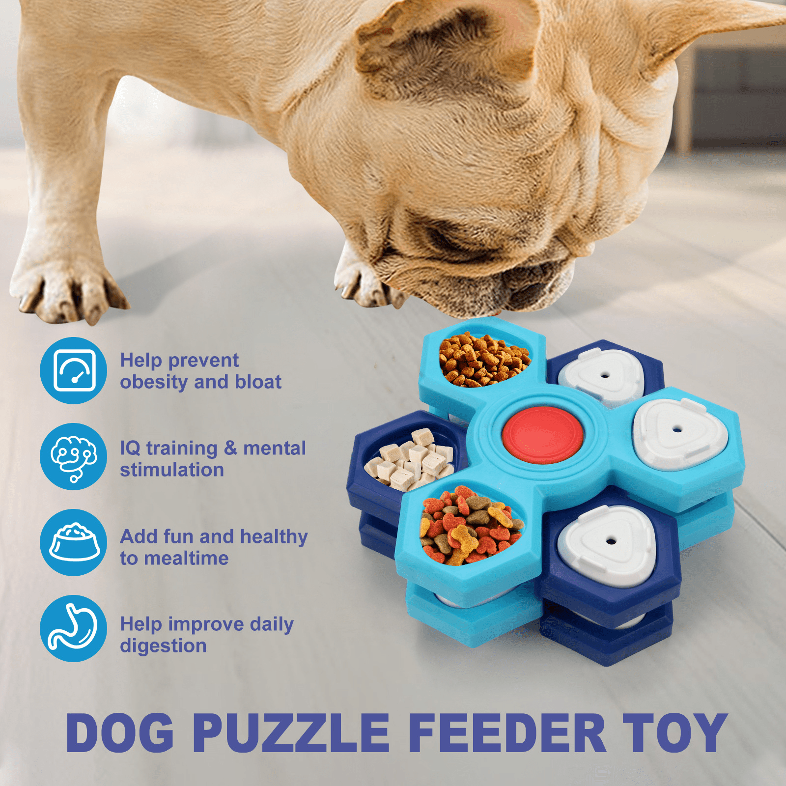 Black Reef Mind Feeder — Interactive IQ Treat Puzzle Toy for Dogs - BLACK REEF PETS