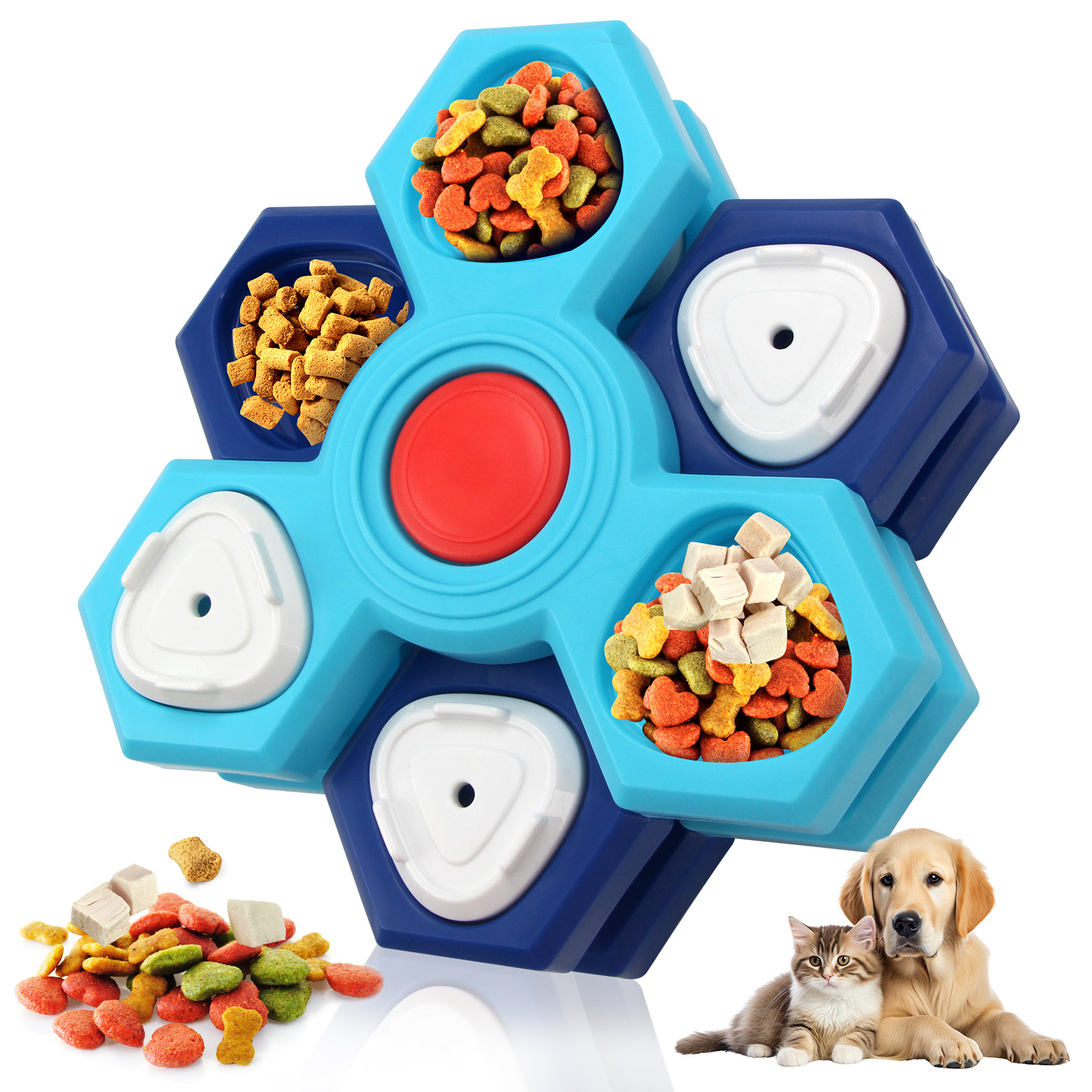 Black Reef Mind Feeder — Interactive IQ Treat Puzzle Toy for Dogs - BLACK REEF PETS