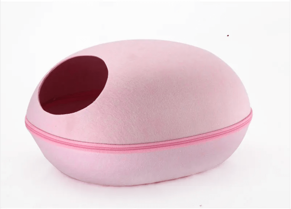 Black Reef Shell Nest — Removable Semi-Enclosed Cat Bed - BLACK REEF PETS