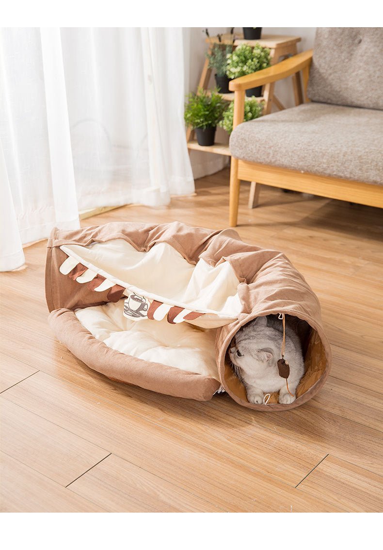 Black Reef Tunnel House — Cat Tent, Tunnel & Nest Set - BLACK REEF PETS