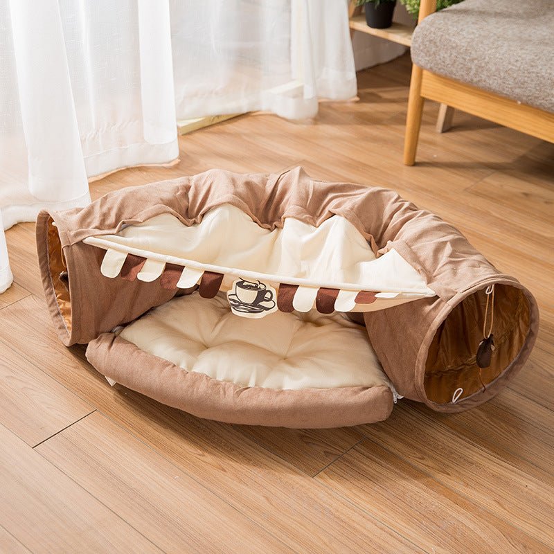 Black Reef Tunnel House — Cat Tent, Tunnel & Nest Set - BLACK REEF PETS