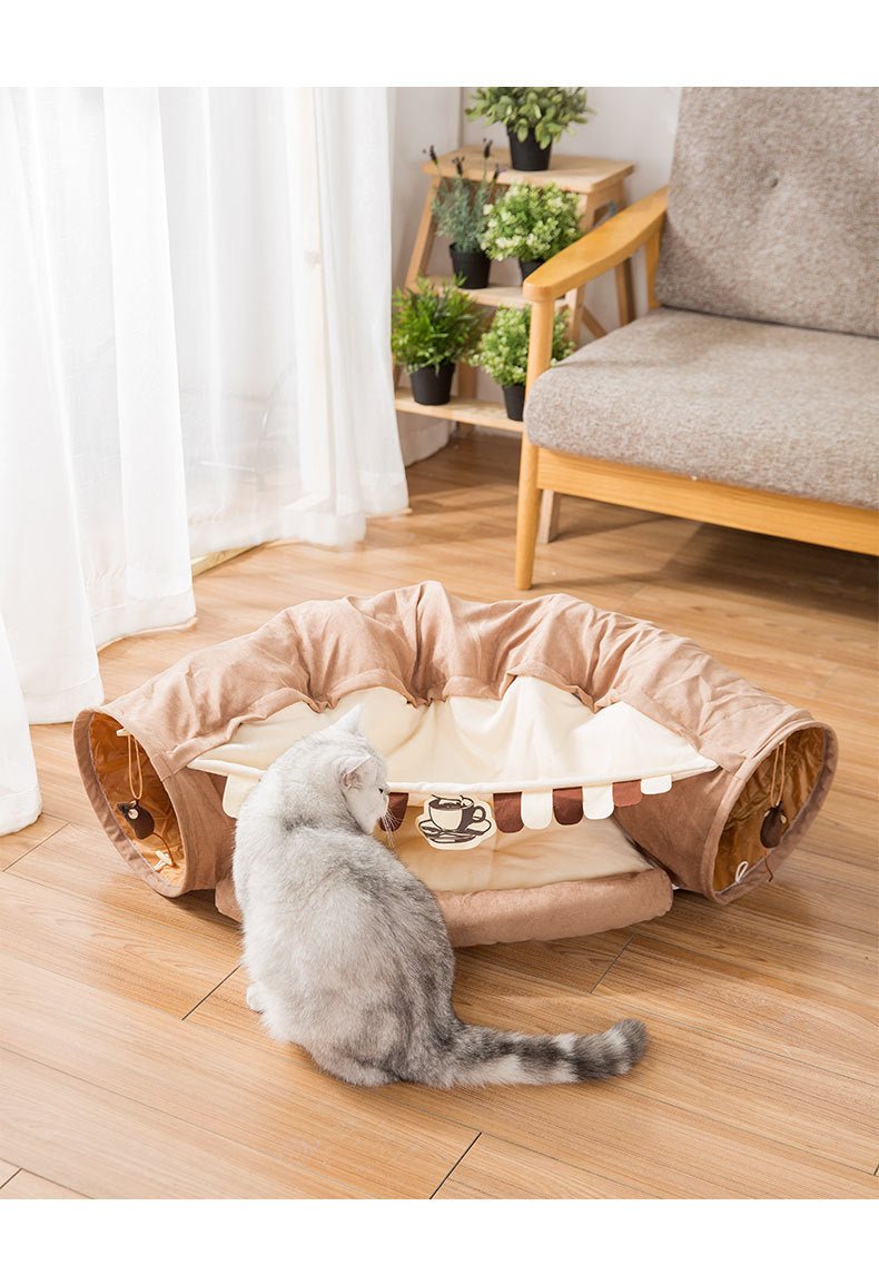 Black Reef Tunnel House three-piece set showing tent, tunnel and nest separately