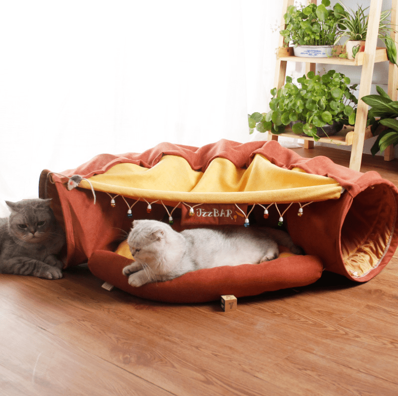 Black Reef Tunnel House — Cat Tent, Tunnel & Nest Set - BLACK REEF PETS