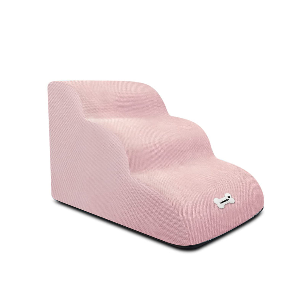 PawStairs foam stairs showing washable zippered cover removed and dense foam base